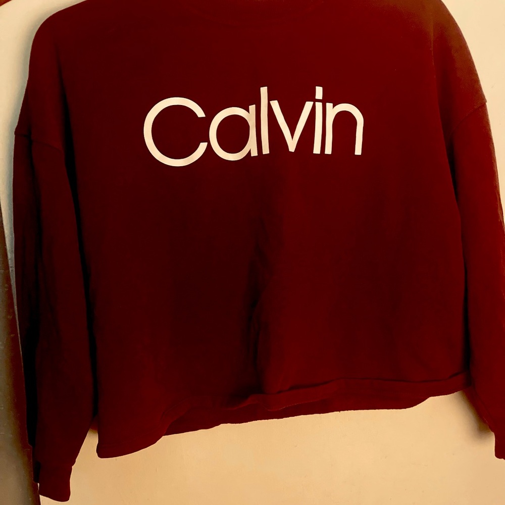 Calvin Klein crop top sweatshirt